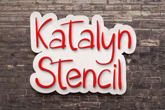 A Real-World Test of Katalyn Stencil Font