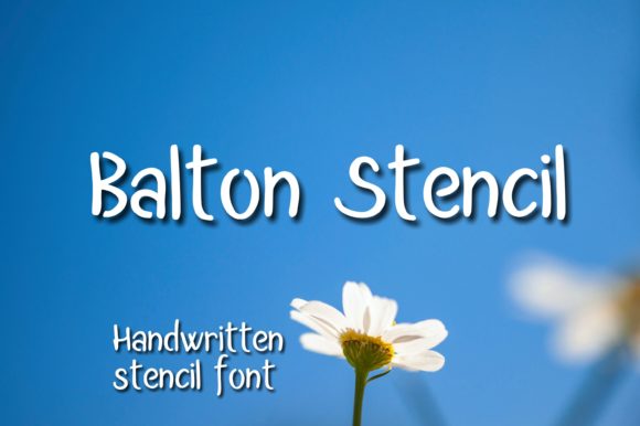 Balton Stencil: A Modern Handwritten Font for Digital Branding