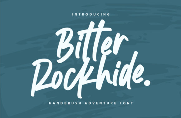 Bitter Rockhide: The Casual Handwritten Font for Makers