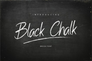 Black Chalk: A Textured Brush Font for Serious Brands