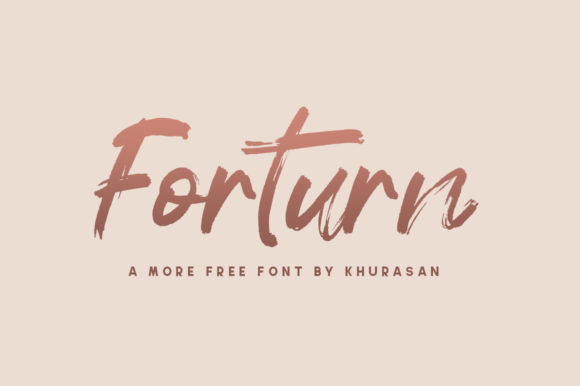 Forturn Font: A Maker's Review of a Modern Handwritten Brush Typeface