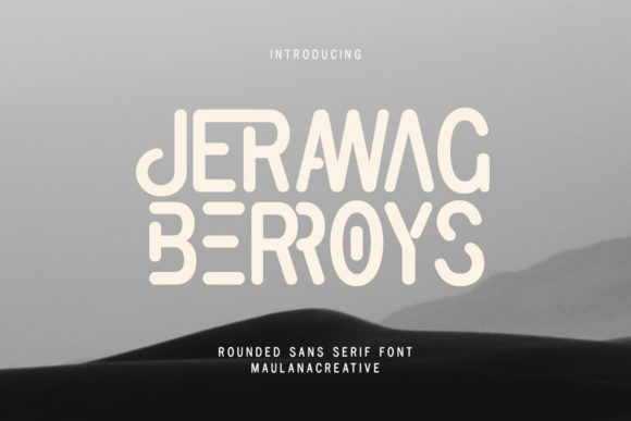 Jerawag Berroys: A Vintage Sans Serif Font for Crafted Products
