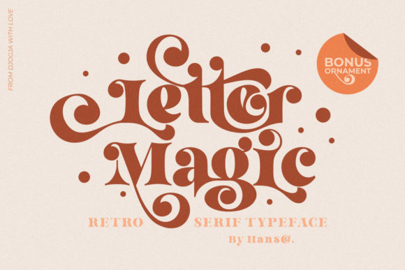 Letter Magic: A Playfully Nostalgic Serif Font for Web Design