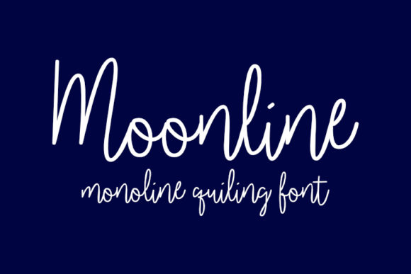 Moonline: A Magical Script Font for Your Most Elegant Campaigns