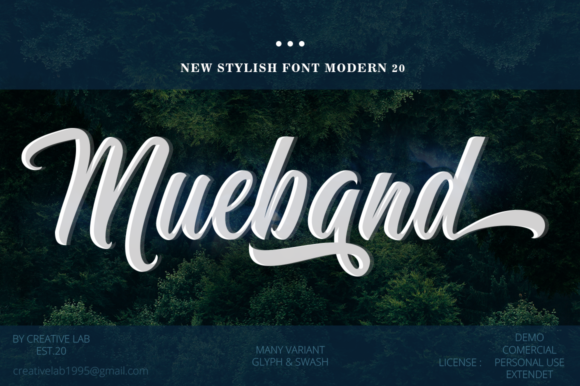 Mueband: The Elegant Handwritten Font for Creative Makers
