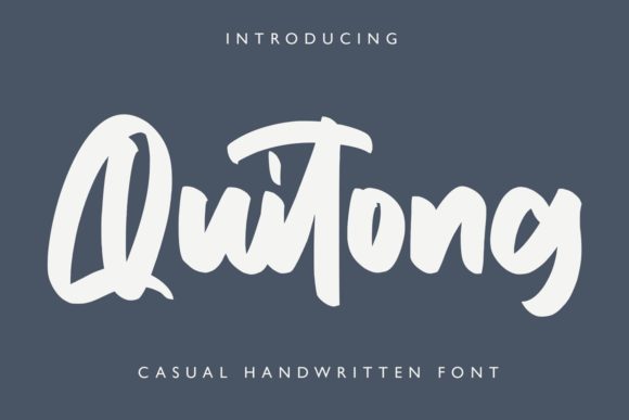 Quitong Font: A Bold Handwritten Typeface for Marketing Impact