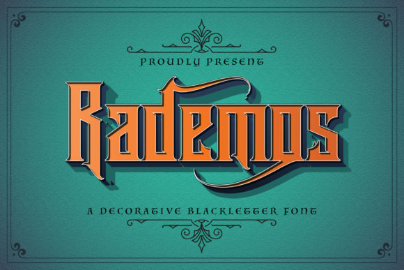 Rademos Font: A Blackletter Typeface for Crafters and Creators