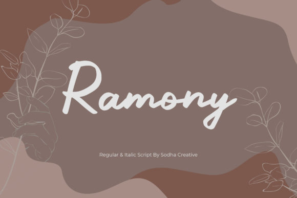 Ramony: An Elegant Handwritten Font for Campaign Design