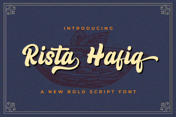 Rizta Hafiq: A Vintage Script Font for Branding