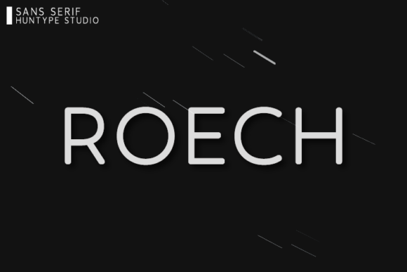Roech: A Clean Sans Serif Font for Modern Crafters