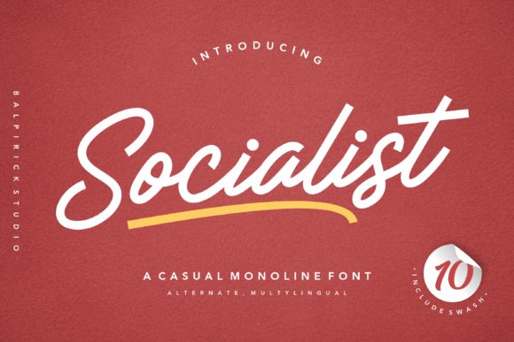 Socialist: A Handwritten Font for Creative Product Design
