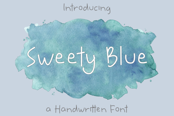 Sweety Blue: A Friendly Handwritten Font for Marketing Success