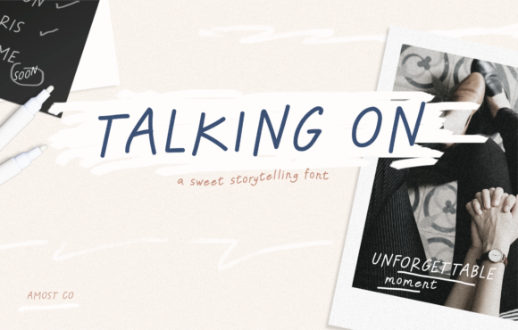 Talking On: A Handwritten Font for Authentic Branding