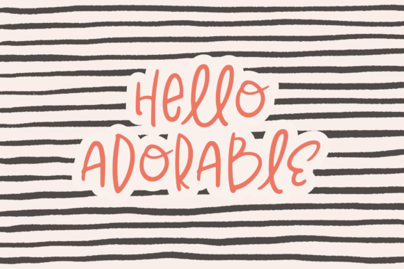Testing Hello Adorable for a Modern Brand Identity