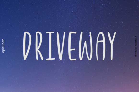 The Driveway Font for Small Business Branding and Marketing