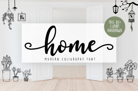 The Home Font: A Handwritten Script for Editorial Elegance