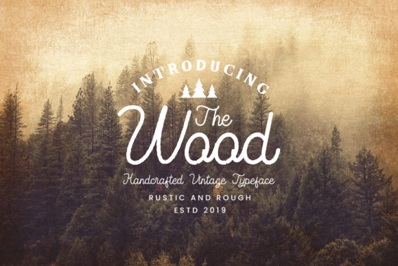 The Wood Font: Delicate Elegance for Modern Design