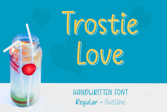 Trostie Love: A Handwritten Font for Creative Product Makers