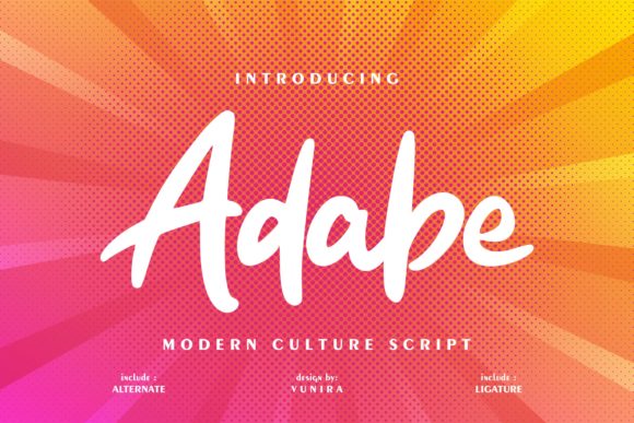 Using Adabe Font in Modern Branding Projects