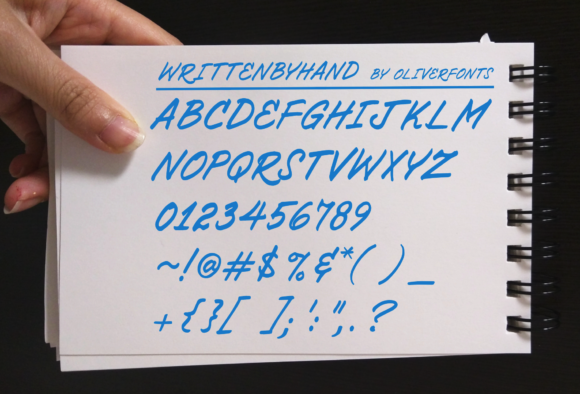 Written by Hand: A Casual All Caps Script Font for Crafters